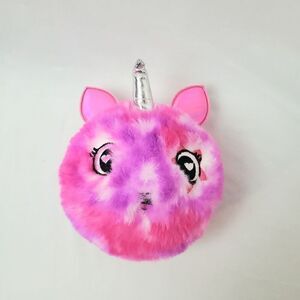 Unikitty Puff Keychain Backpack cat Unicorn heart eye